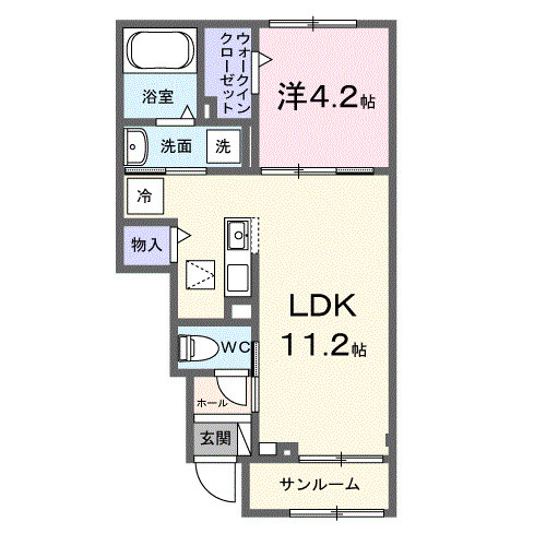 シャルマン　ワンの間取り