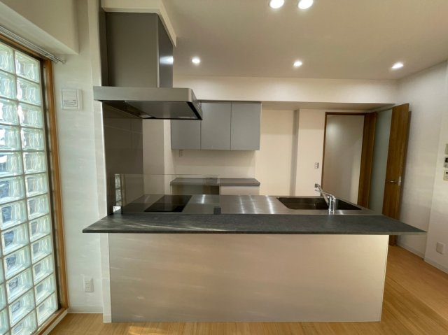 ピアッツァレント今井町のキッチン|2口IHクッキングヒーターのシステムキッチン