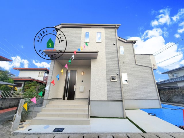 熊本市東区下江津1丁目第1-2棟（A号棟）の外観|デザイン性のある外観です。