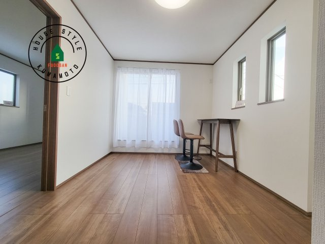 熊本市東区下江津1丁目第1-2棟（A号棟）の和室|将来的に、琉球畳を引きまして和室風にすることも可能です。