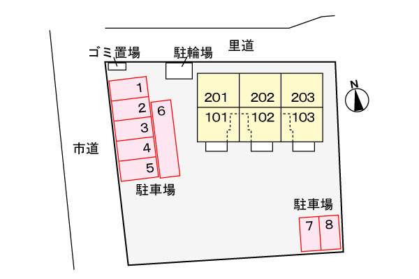 シュー　スウィートの駐車場|駐車場