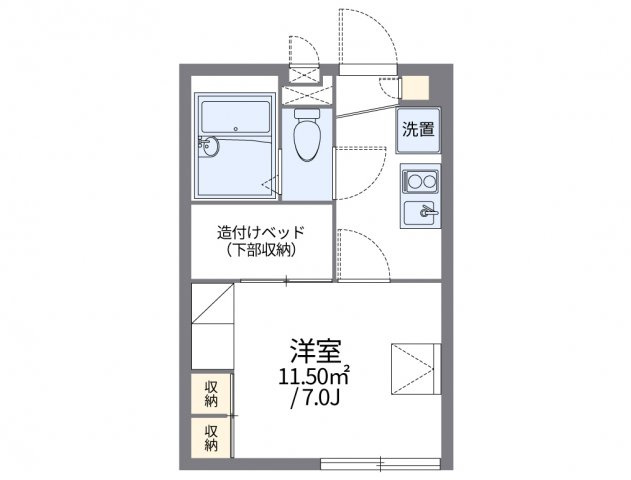 レオパレスＭｏｎｓｔｅｒａの間取り