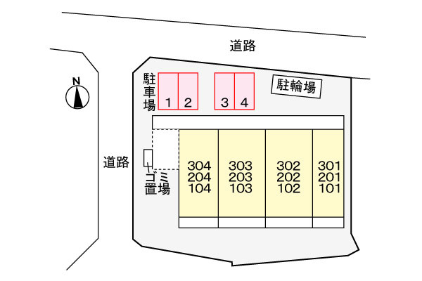 ベラ・ルーチェ東山の区画図