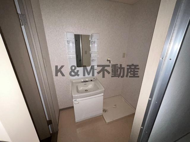 コーポピオーネⅡの洗面所|広い洗面スペース