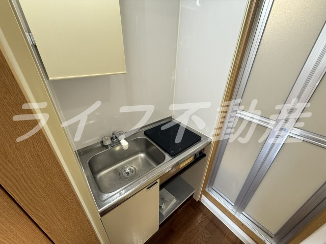 シティパレス21玉造のキッチン|コンパクトなキッチンで掃除もラクラク