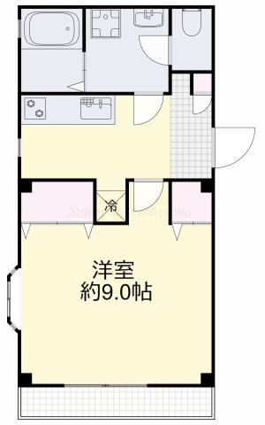 アルファ東古松の間取り