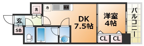 プレジオ神戸WESTの間取り