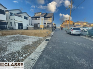 【前面道路含む現地写真】 | 宇治市伊勢田町砂田　売土地　建築条件無し