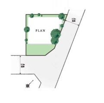 坂戸市関間中古戸建の区画図