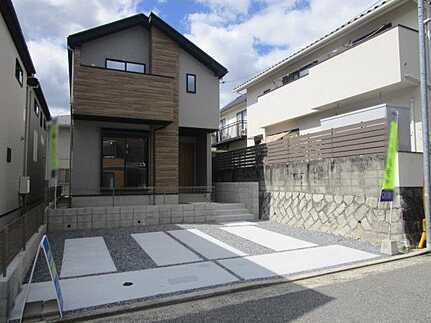 広島市安佐南区安東4丁目　新築一戸建て(全3棟)の外観