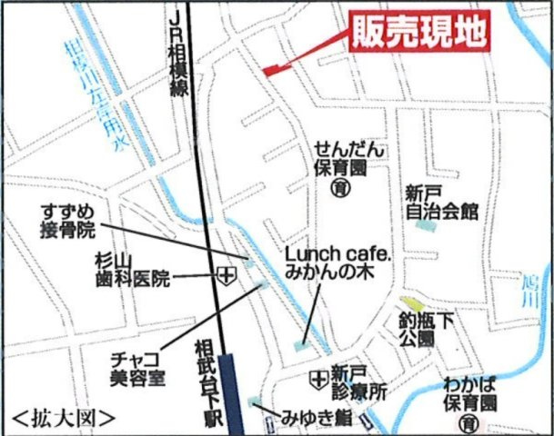 相模原市南区新戸　新築1棟の地図