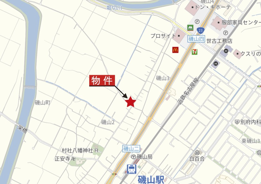 鈴鹿市磯山3丁目の地図|広域Map