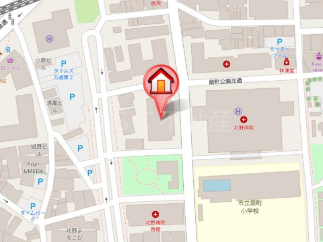 パークタワー梅田の地図