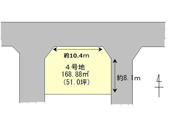 綾部市井倉町日渡り　４号地の土地図