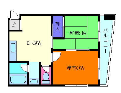 坂田ハイツの間取り