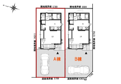 【区画図】 | 卸町新築戸建
