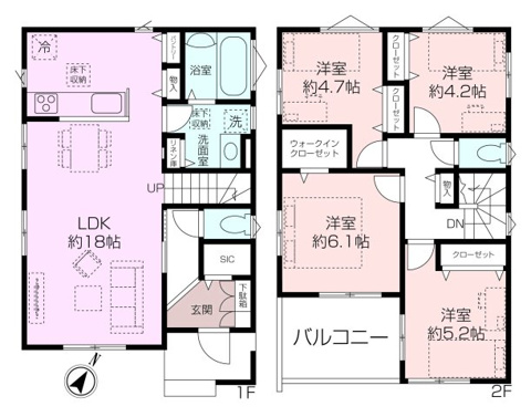 VerGarden舟倉2丁目新築分譲住宅の画像