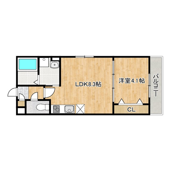 【間取り】 | ロジェ泉佐野