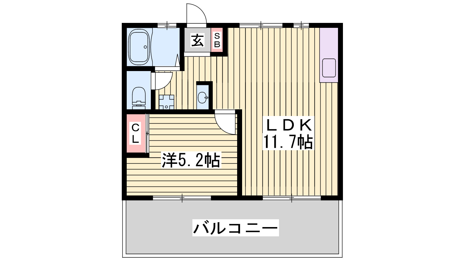 カナロア野里駅前の間取り