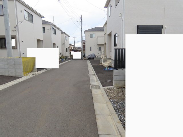 川越市笠幡売地の前面道路含む現地写真