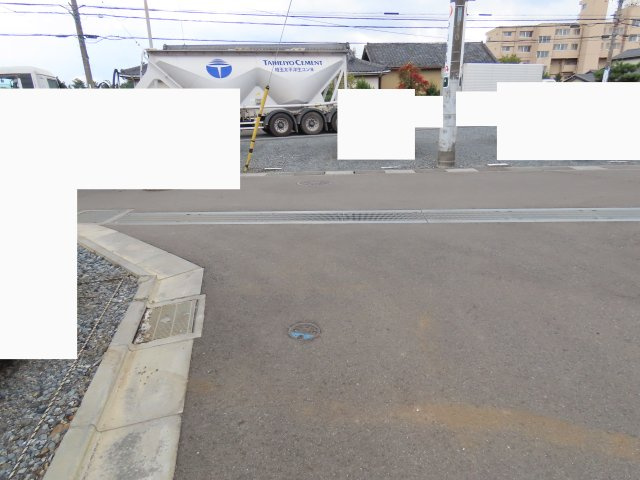 川越市笠幡売地の前面道路含む現地写真