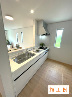【内観：施工例】 | 深谷中　新築分譲住宅　全5棟/今回販売2棟（B号棟） | 同施工会社施工例（キッチン）