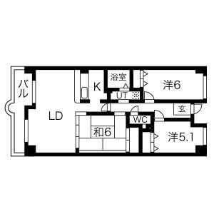 カルムフォーレ千里山の間取り