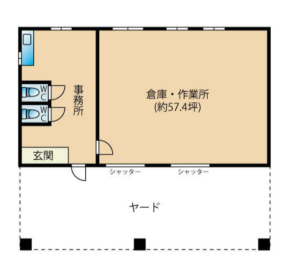 野洲市乙窪の倉庫