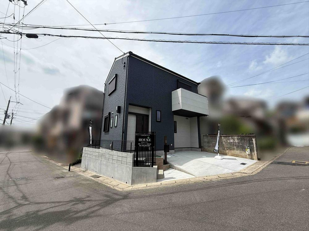 【新築戸建】長岡京市粟生梶ヶ前「長岡天神駅」3LDKの前面道路含む現地写真