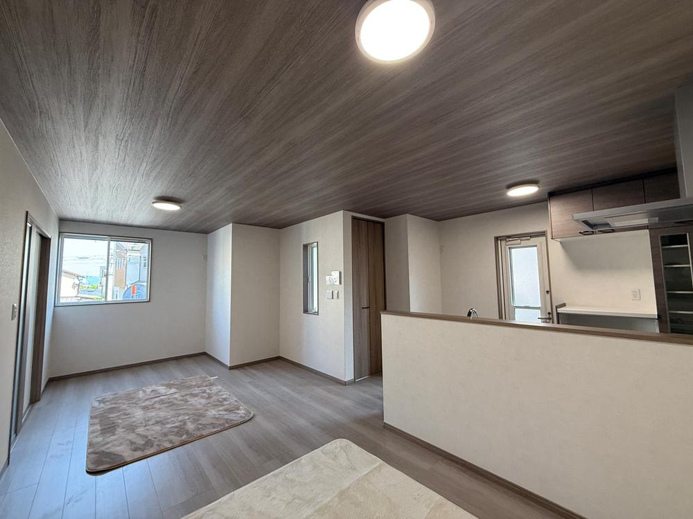 【新築戸建】長岡京市粟生梶ヶ前「長岡天神駅」3LDKの居間・リビング