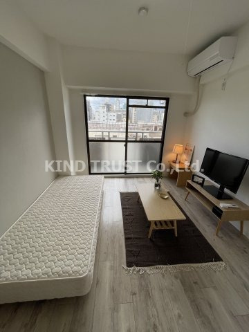 おおきに北梅田サニーアパートメントの居間・リビング|使いやすいリビングです