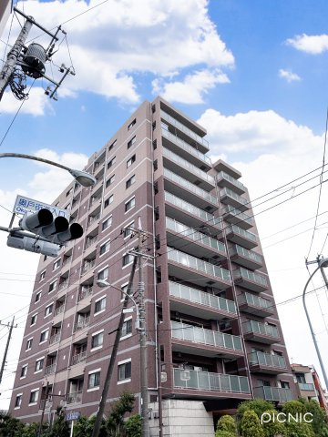 ライオンズグローベル渋江公園ビューステージの外観