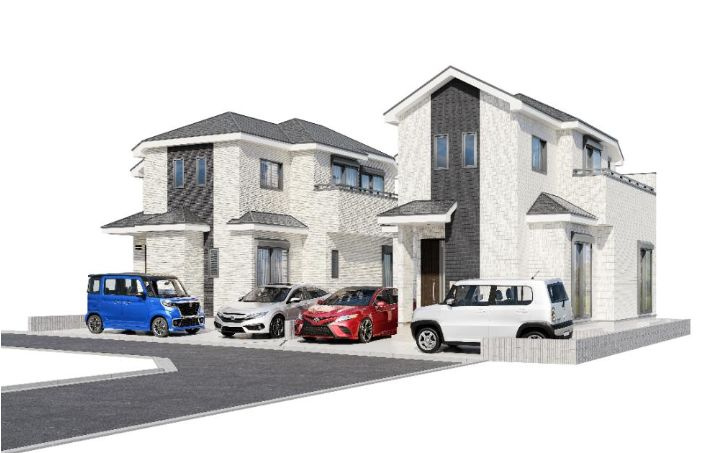 南区御園4丁目新築戸建て　A号棟の外観パース|外観イメージ「南区御園4丁目新築戸建て」