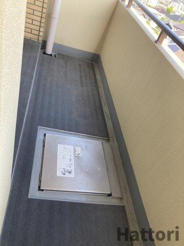 吹田市佐井寺３丁目の賃貸マンションのバルコニー