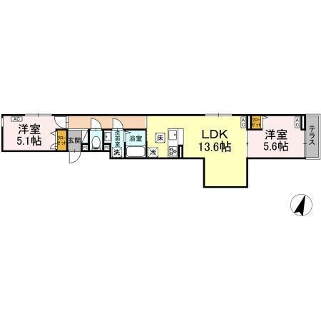 （仮）D-ROOM西瑞江Ⅱの玄関