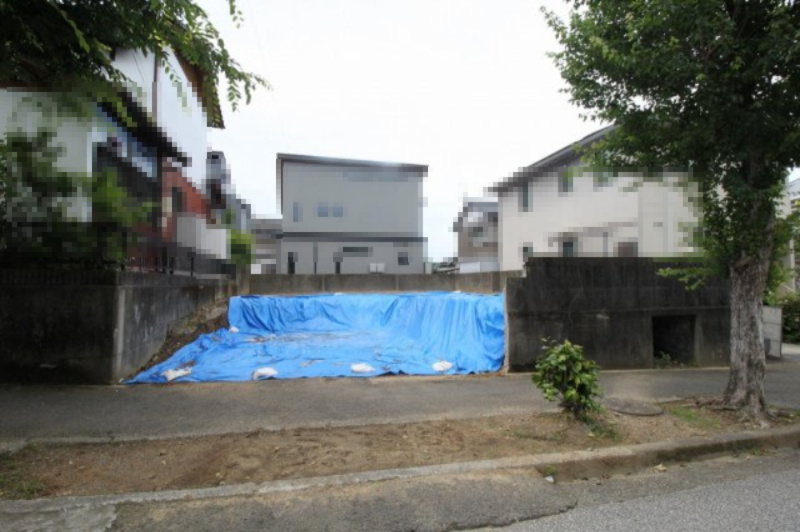 春野町平和　建築条件付き　売土地の外観