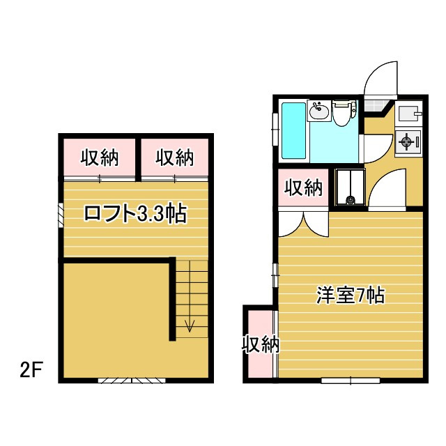 ロッヂ・福田の間取り