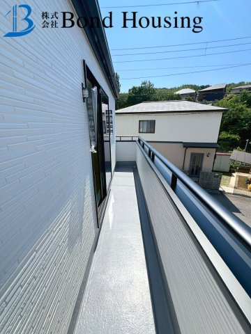 LDKは広々18帖・照明器具付き　垂水区名谷町のバルコニー