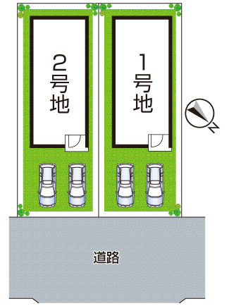 神戸市西区狩場台　第26期　新築一戸建ての区画図|全2区画