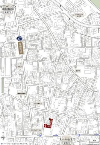 売土地　静岡市駿河区向敷地４丁目の地図