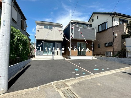 【外観】 | 【仲介手数料０円】相模原市南区新戸第14　新築一戸建て　2号棟　全2棟 | 全体　相模原市南区新戸第14　新築一戸建て　全2棟