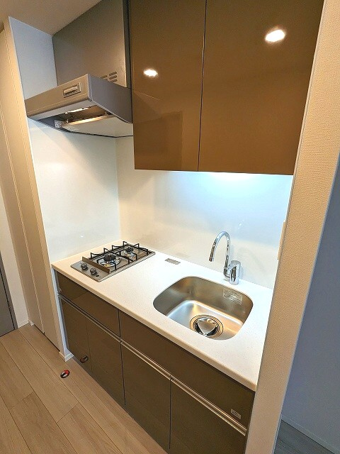 ミリアレジデンス浅草橋Ⅱの設備|広いシンクのキッチンです