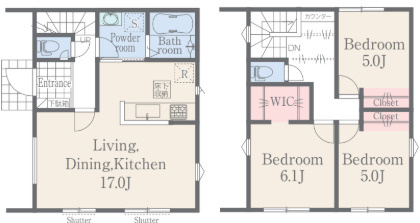 【間取り】 | リナージュ熊本市東区水源23-1期　1号棟 | ☆間取り図☆