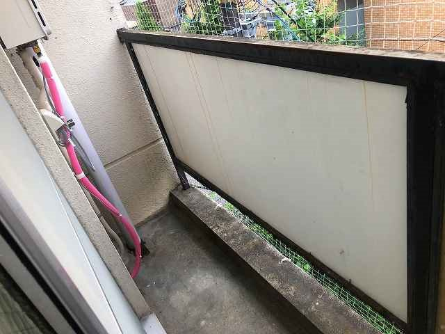高瀬川マンションのバルコニー