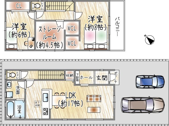 南甲子園2丁目の間取り|3号棟