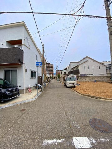南甲子園2丁目の前面道路含む現地写真