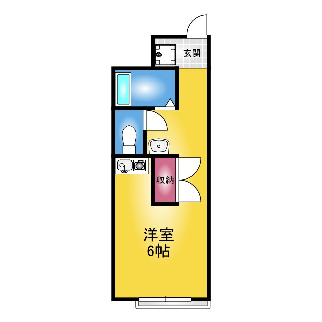 ハイツタナベNo.1の間取り