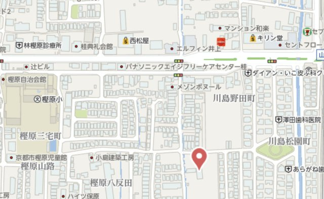 京都市西京区川島三重町　新築戸建の地図