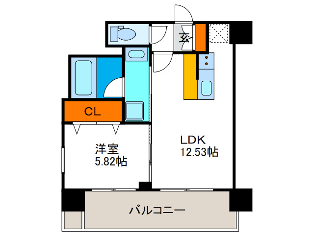 プレジオ難波WESTの間取り