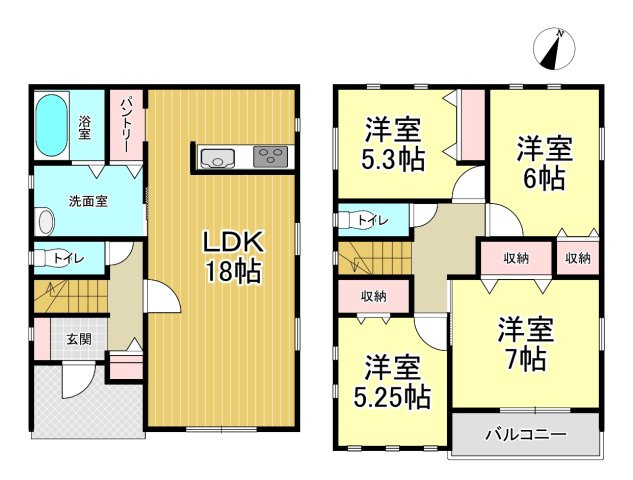 【間取り】 | いろどりアイタウン涌谷町追廻町